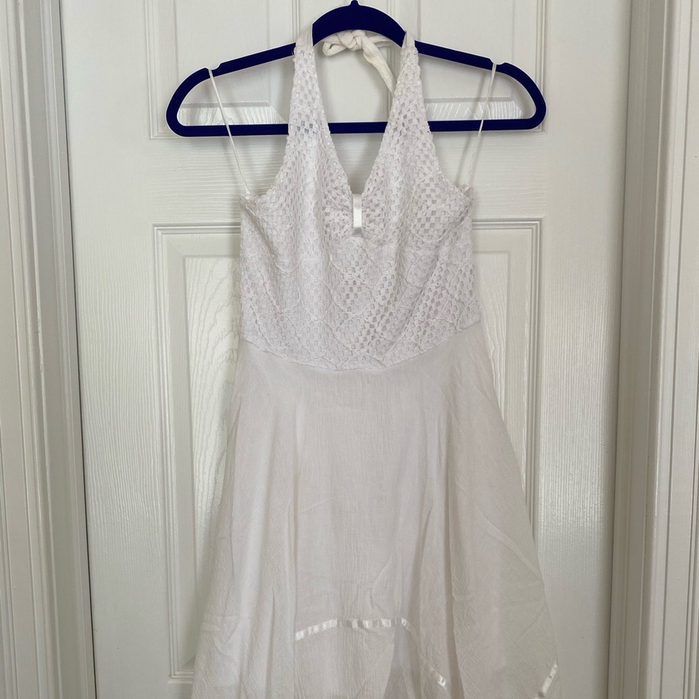 White girls halter dress
